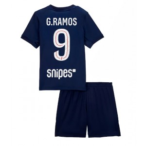 Fotbalové Dres Paris Saint-Germain Goncalo Ramos #9 Dětské Domácí Oblečení 2025-26 Krátký Rukáv (+ trenýrky)